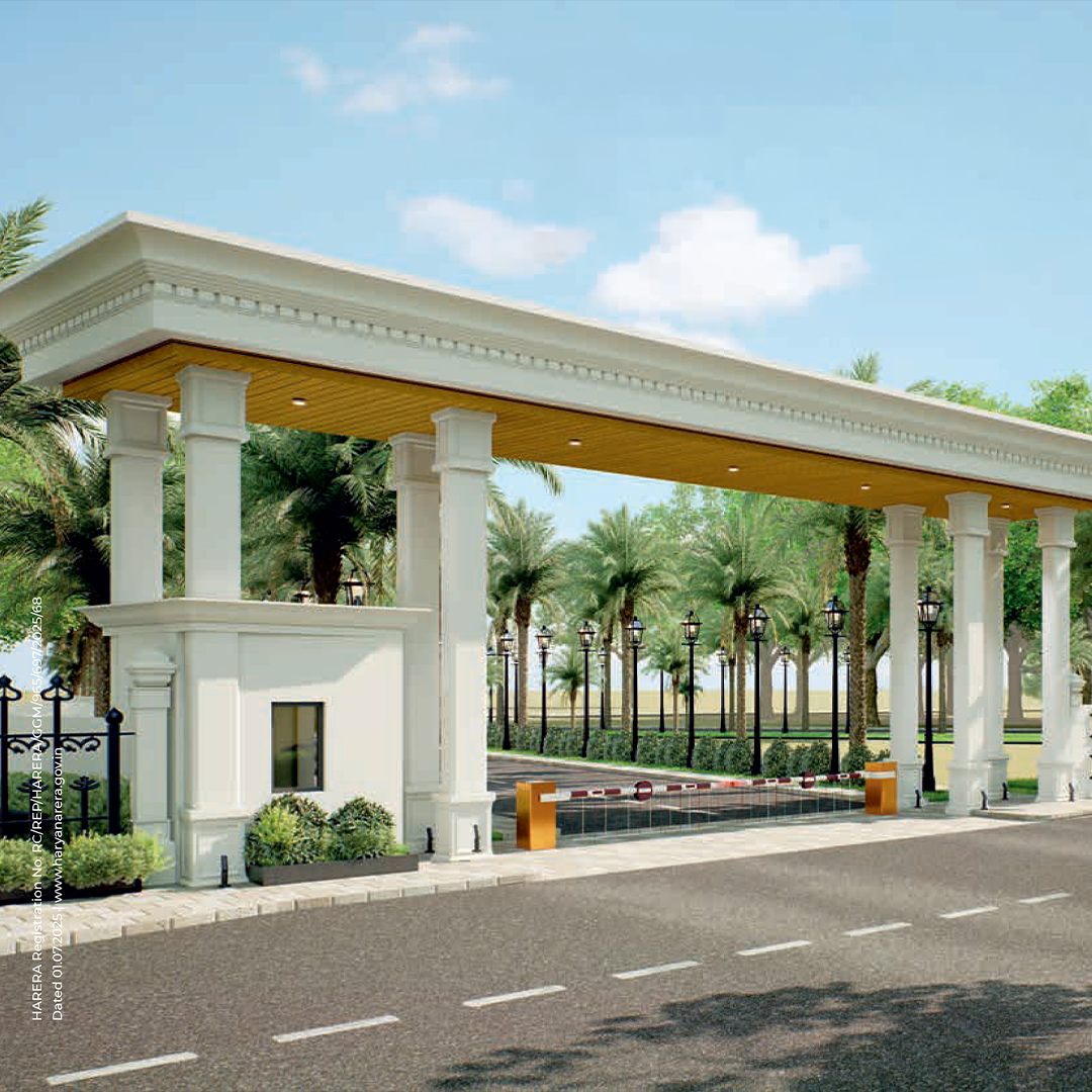 Entrance gate view of Palm Drive 2